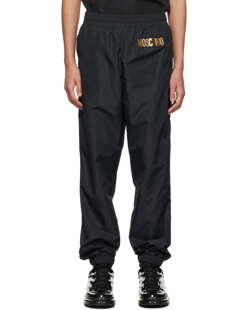 Moschino Black Logo Track Pants J0555