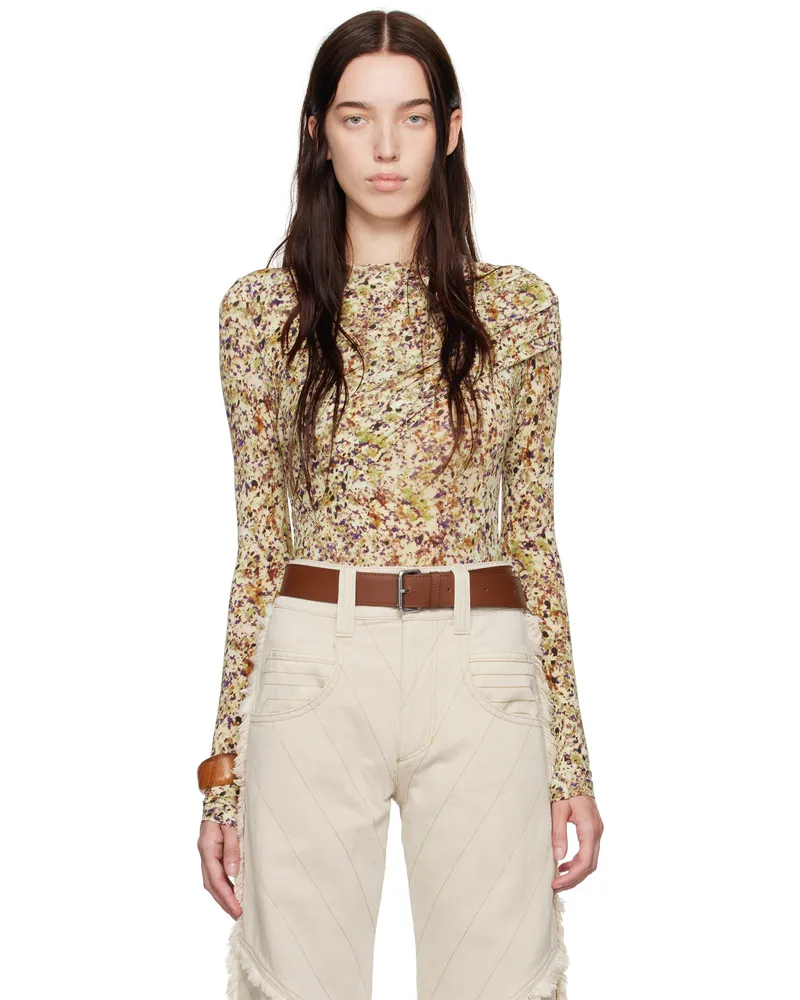 Isabel Marant Beige Asna T-shirt Ecru