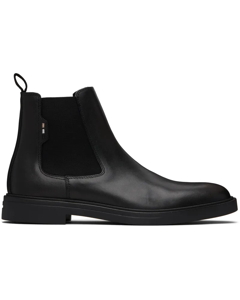 HUGO BOSS Black Nappa Leather Chelsea Boots 001-black