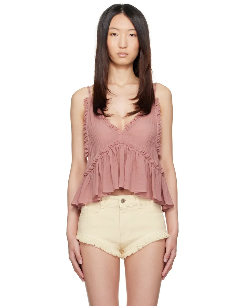 ATTICO Pink Peplum Top 845