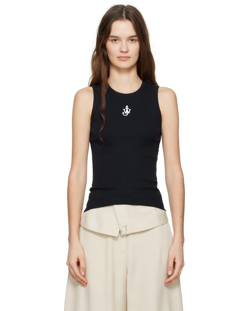 J.W.Anderson Black Anchor Logo Tank Top 999