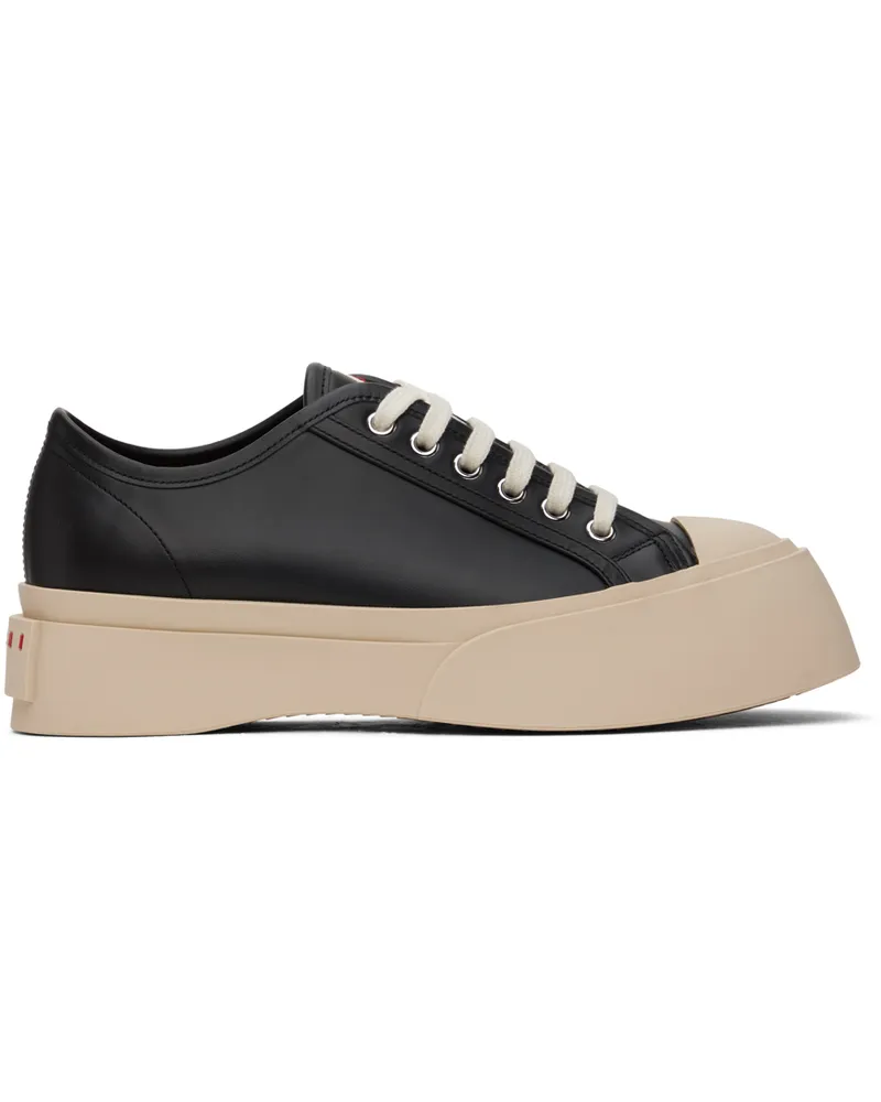 Marni Black Nappa Leather Pablo Lace-Up Sneakers 00n99