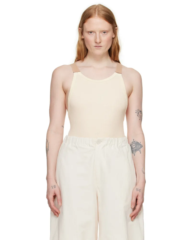Baserange Off-White Suspend Bodysuit Undyed