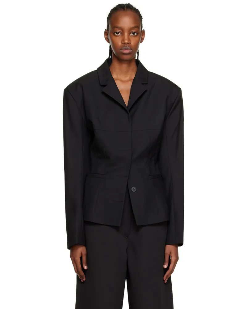 Olēnich Black Wide Blazer Black