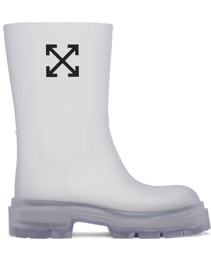 OFF-WHITE Transparent Black Arrow Reboot Boots Transparent