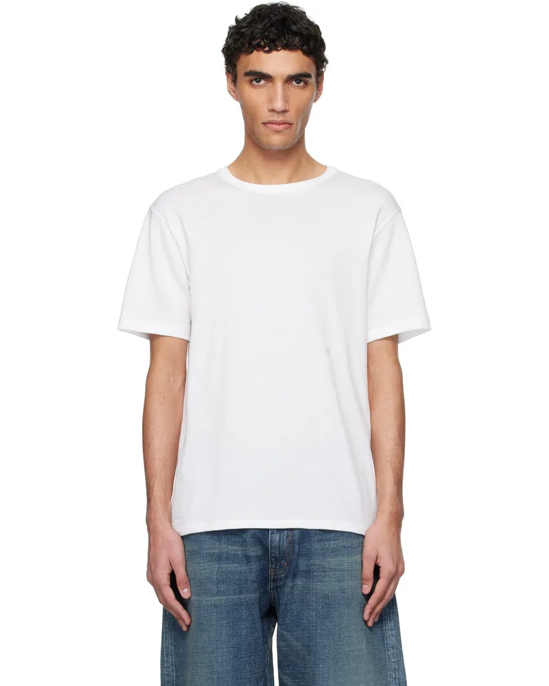 nanamica White Loopwheel COOLMAX Jersey T-shirt White
