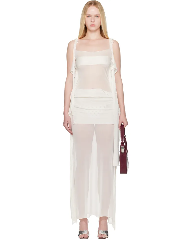 Paloma Wool White Zanic Maxi Dress 0