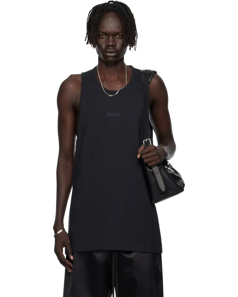 Fear of God Black Vintage Fit Tank Top Jet