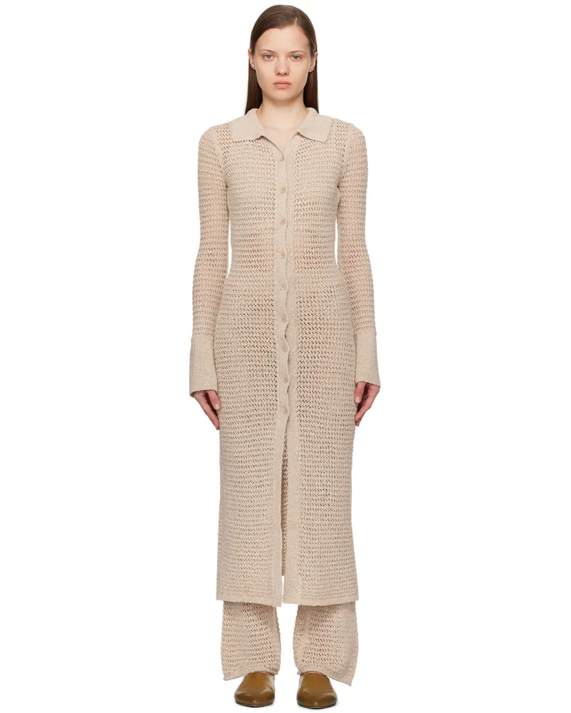 Holzweiler Beige Cenci Midi Dress 1006