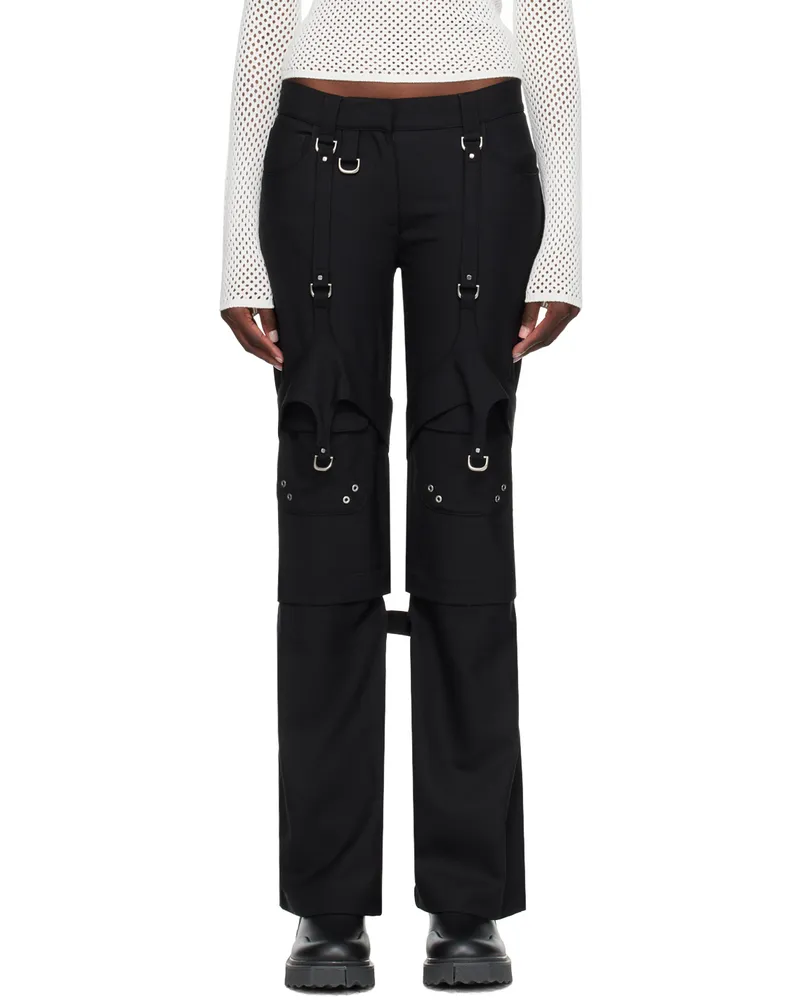 OFF-WHITE Black Harness Trousers Black
