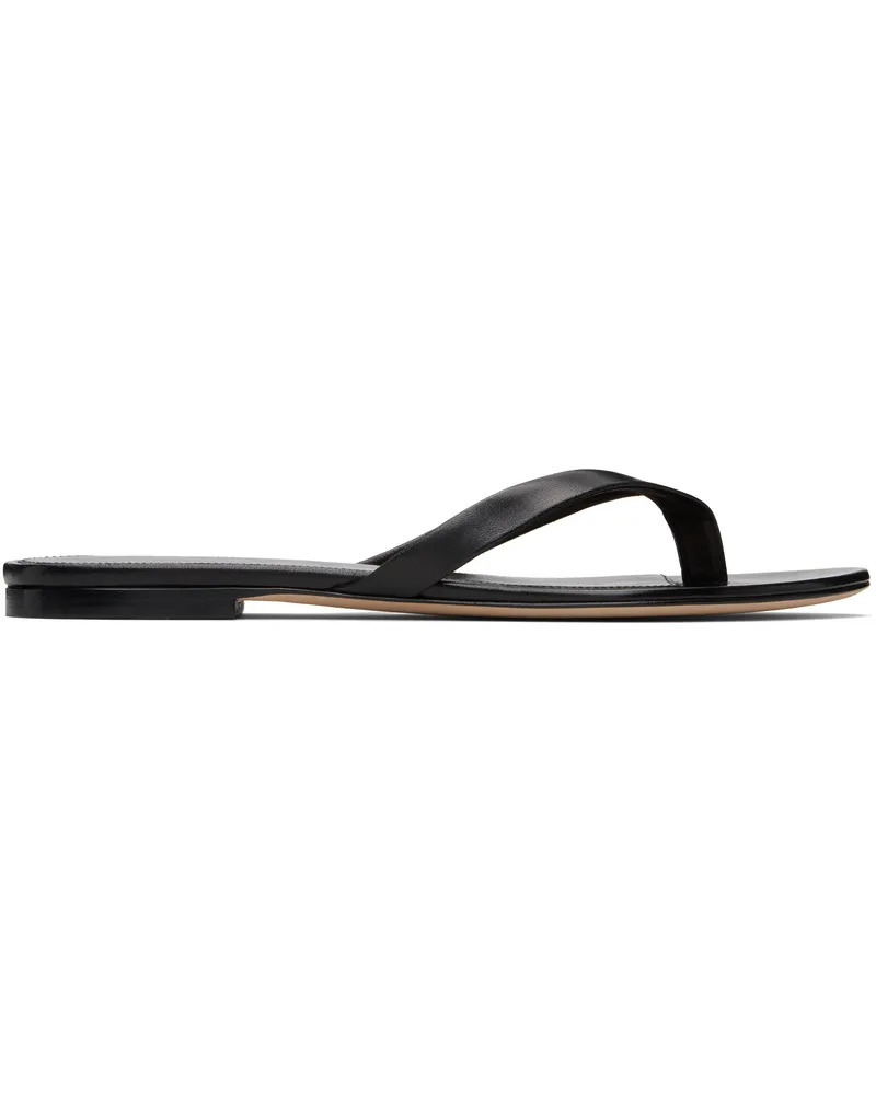 The Row Black Sacha Flip-Flops Blk