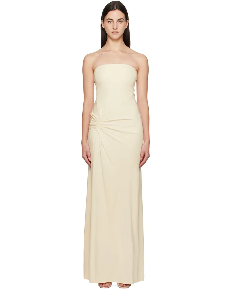 Paris Georgia Beige Ruth Maxi Dress Bone