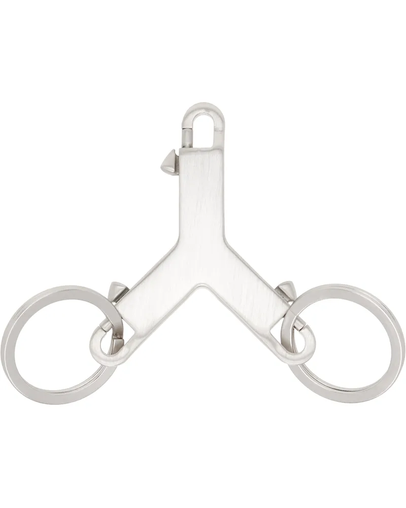 Rick Owens Silver Concordians Small Cerberus Keychain 128