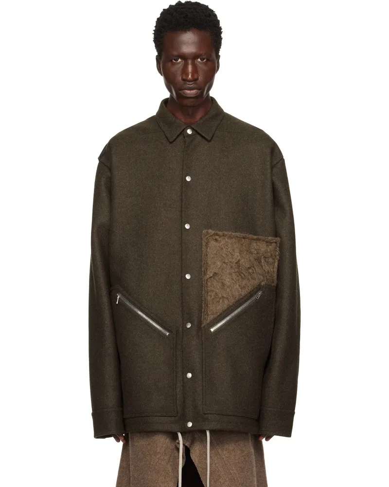 Rick Owens Brown Porterville Tour Jacket 041349