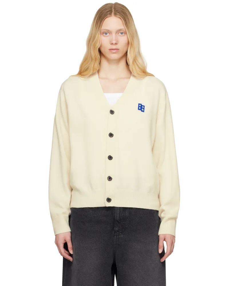 Adererror Off-White Sig; BL Tag 01 Cardigan Oatmeal