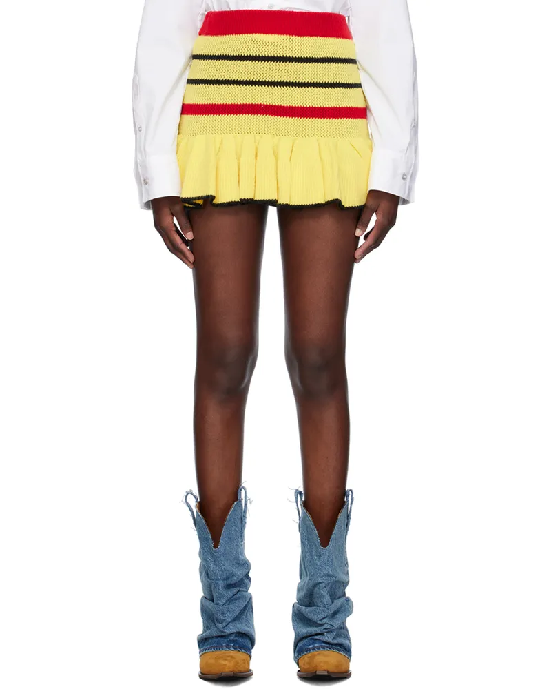 Sinead Gorey Yellow Ra-Ra Miniskirt Yellow