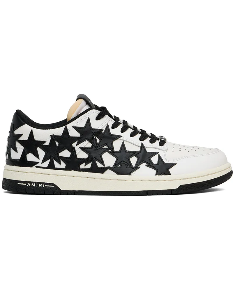 Amiri White & Black Stars Low Sneakers Black