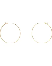 Amina Muaddi Gold Maya Hoop Large Earrings Gold