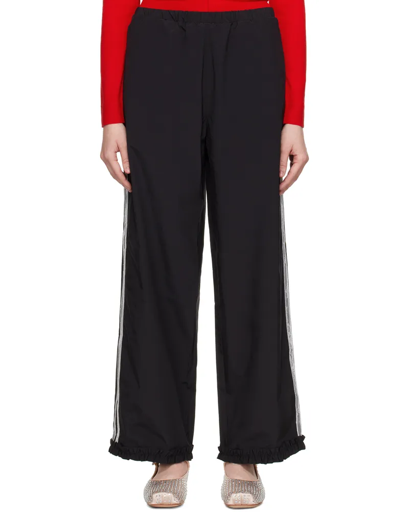 Sandy Liang Black Anja Track Pants Black