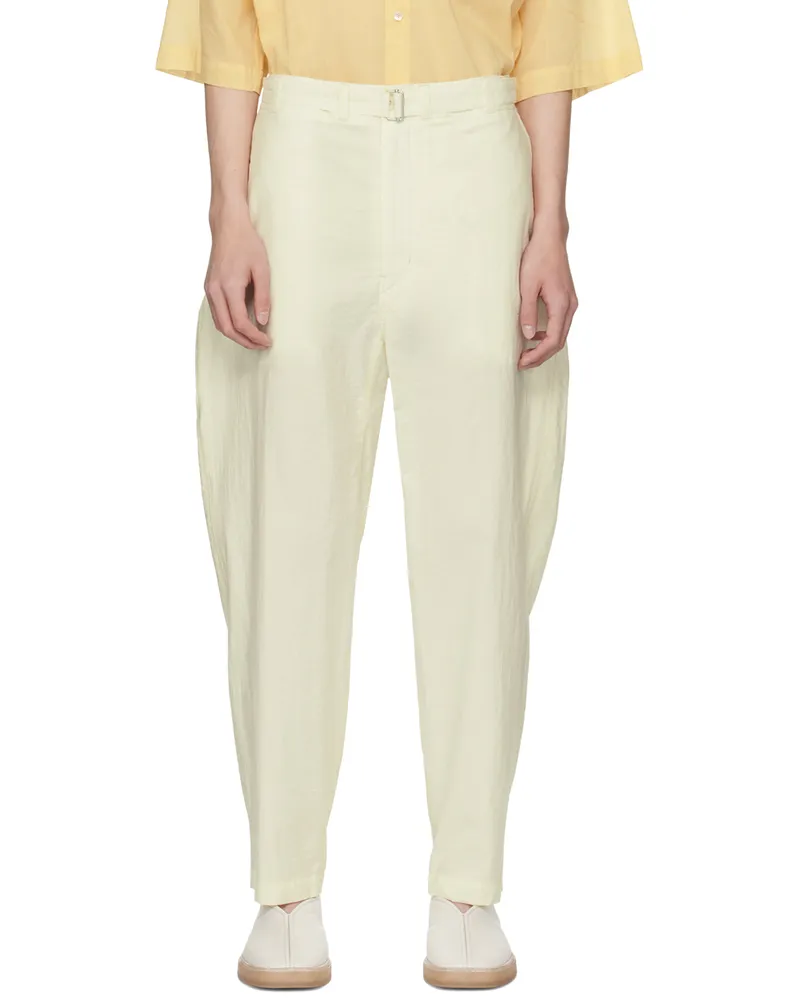 Christophe Lemaire Yellow Belted Trousers Ye500