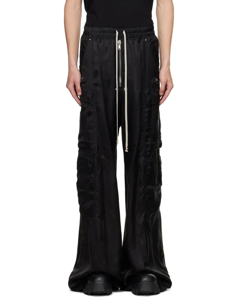 Rick Owens Black Concordians Cargobelas Cargo Pants 09