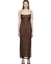 Miaou Black Thais Maxi Dress Jet