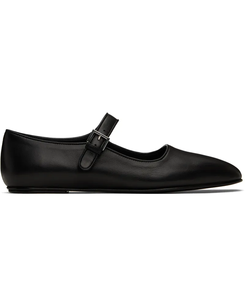The Row Black Ava Ballerina Flats Blk