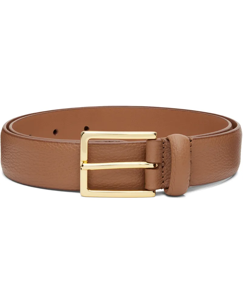 Anderson's Tan Soft Grained Calf Leather Belt C3