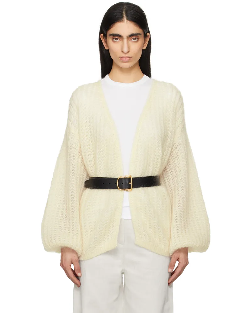 Totême Off-White Puffed Cardigan Off