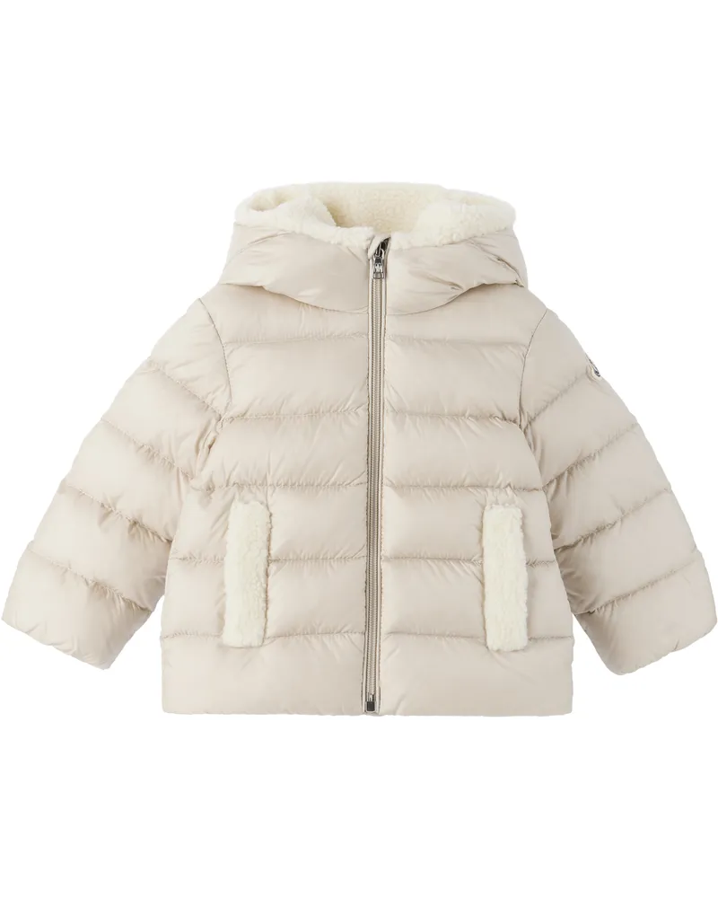 Moncler Baby Beige Borgan Hooded Down Jacket 268