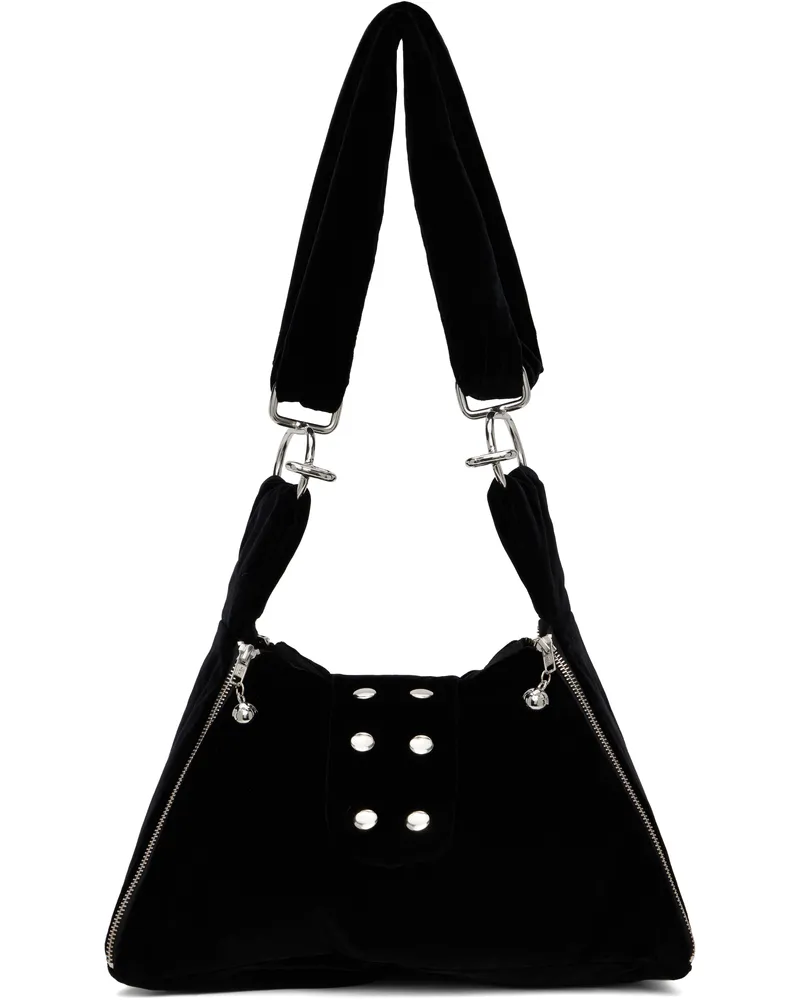 CHOPOVA LOWENA Black Mini Pyramid Bag Black