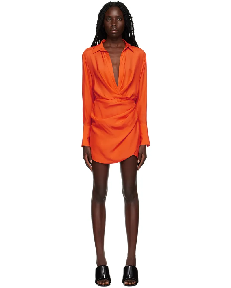GAUGE81 Orange Naha Mini Dress 220