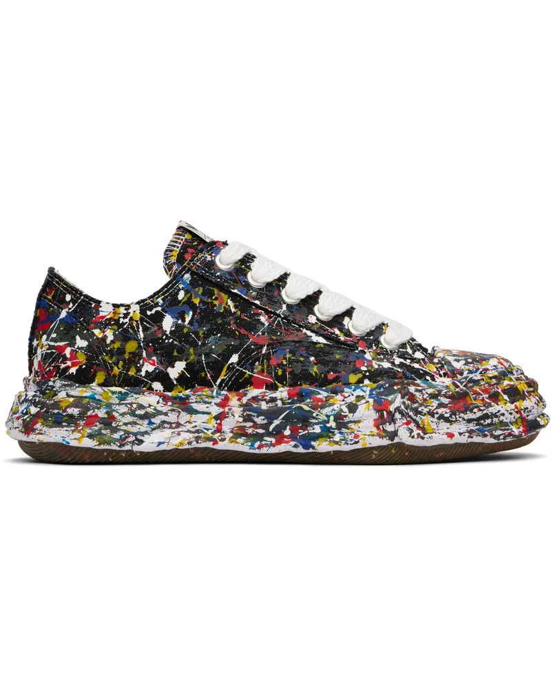 MIHARAYASUHIRO Black 'Peterson23' OG Sole Sputtering Paint Sneakers Black