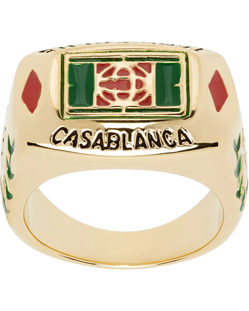Casablanca Paris Gold Tennis Club Ring Gold