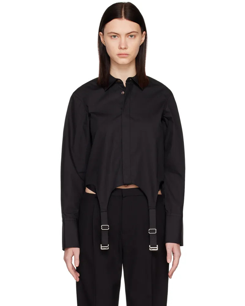 Dion Lee Black Garter Shirt Black