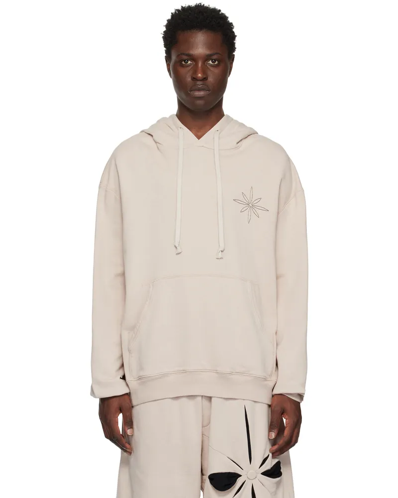 KUSIKOHC Beige Origami Hoodie Rainy