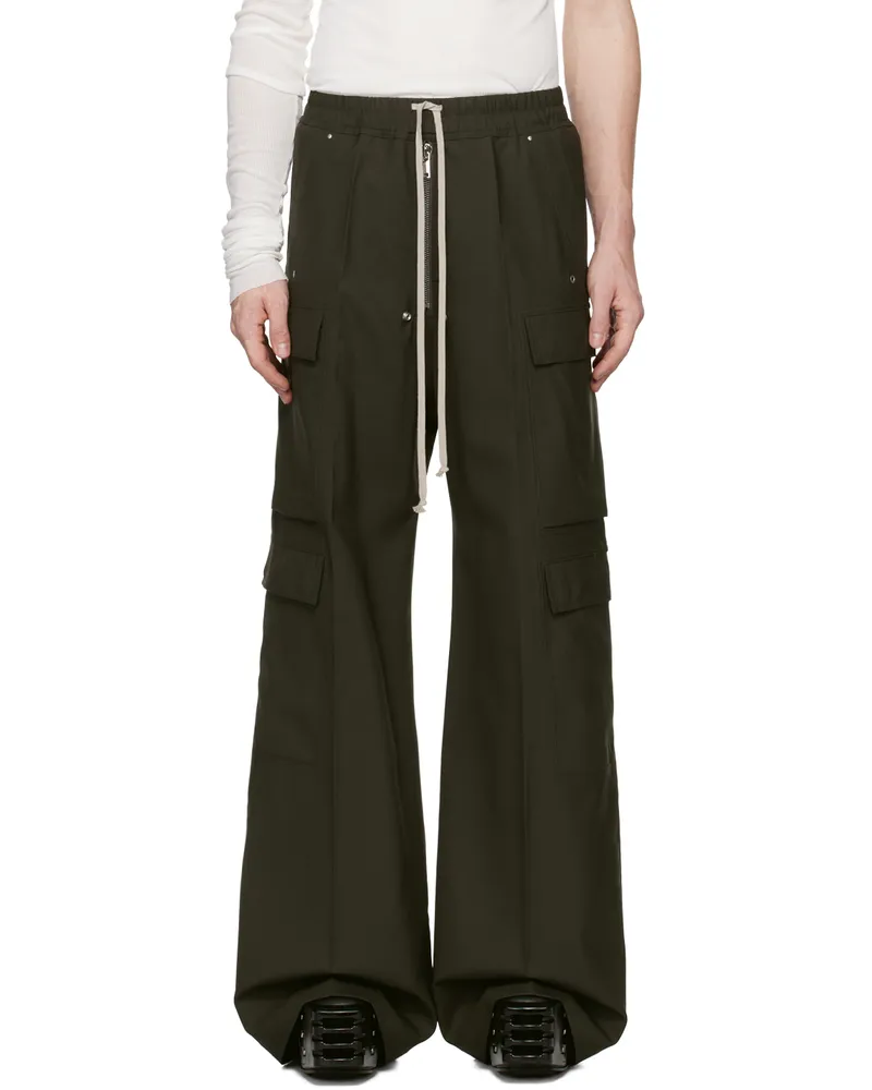 Rick Owens Green Porterville Cargobelas Cargo Pants 75
