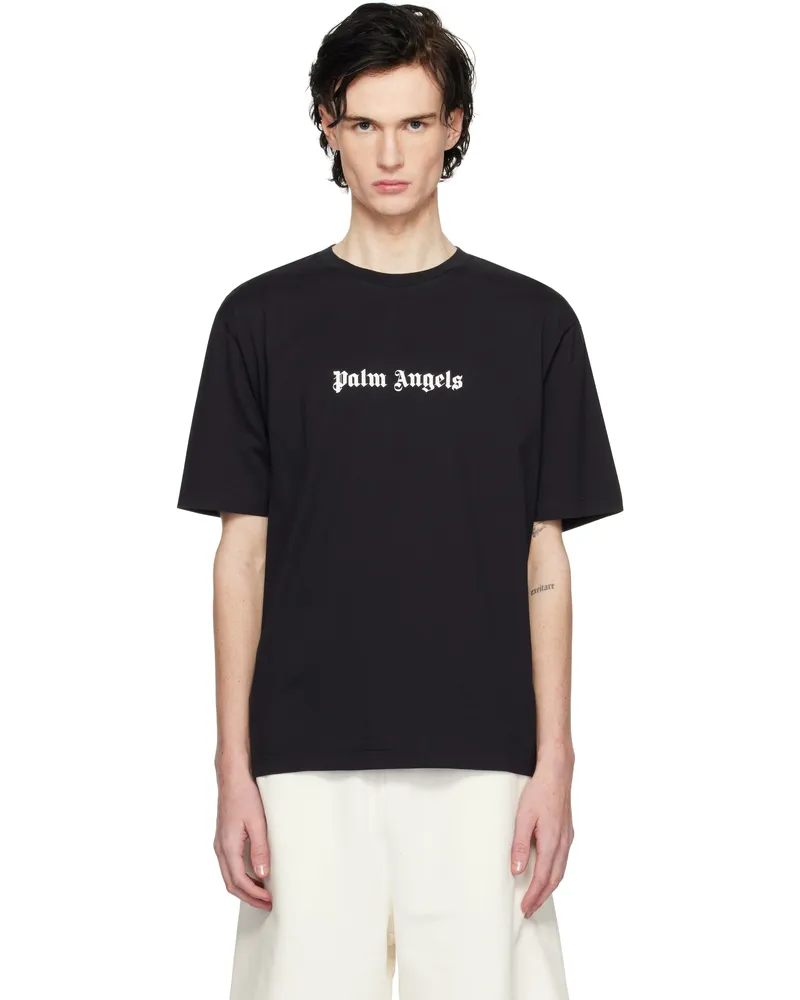 Palm Angels Black Slim Fit T-Shirt Black