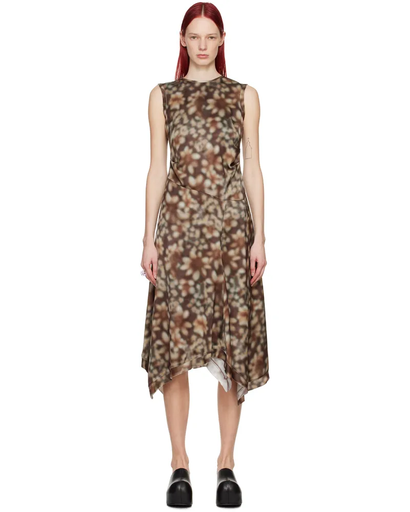 Acne Studios Brown Sleeveless Midi Dress 700