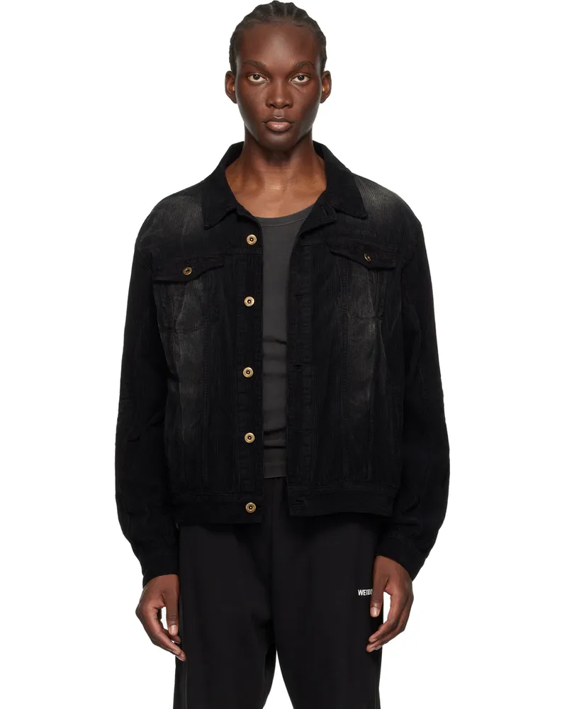 WE 11 DONE Black Faded Jacket Black