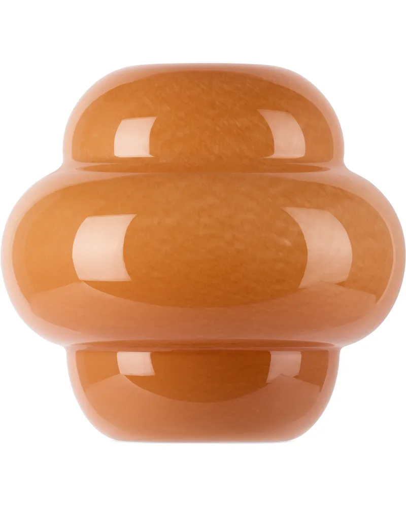 The Conran Shop Orange Form Glass 20cm Vase Deep