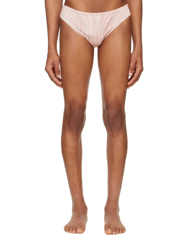 Jean Paul Gaultier Pink 'The Spirale' Swim Briefs 2026-palepink