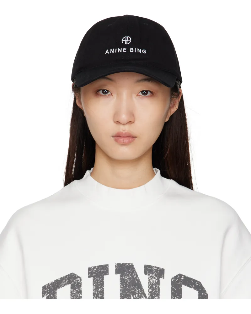 Anine Bing Black Jeremy Baseball Cap Black