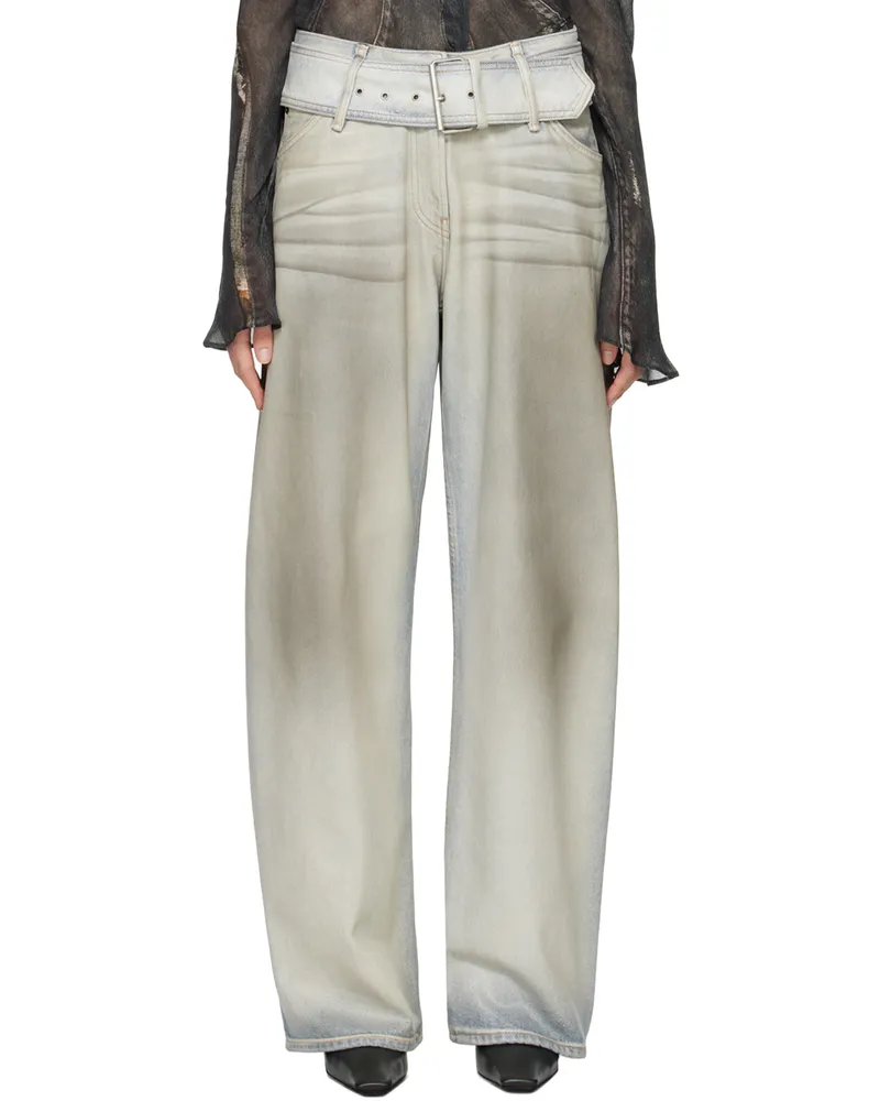 Acne Studios Blue Coated Jeans Bv0