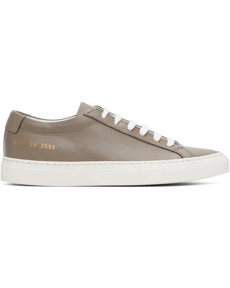 Common Projects Taupe Achilles Sneakers 3098