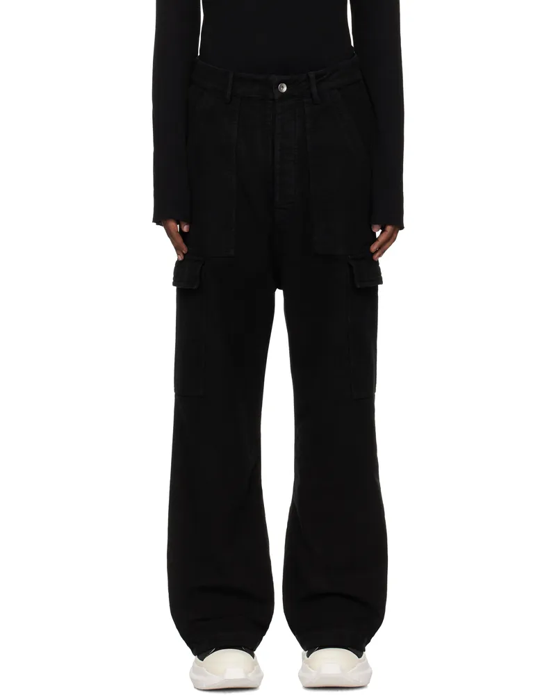 DRKSHDW by Rick Owens Black Porterville Cargo Pants 09