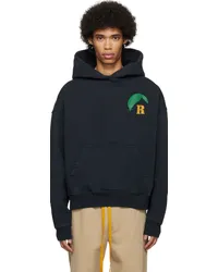 RHUDE SSENSE Exclusive Black Moonlight Hoodie Vtg