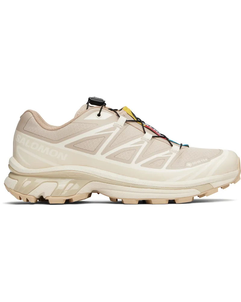 Salomon Tan & Beige XT-6 GORE-TEX Sneakers Oxford