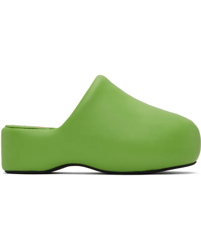 Simon Miller Green Bubble Loafers Moss