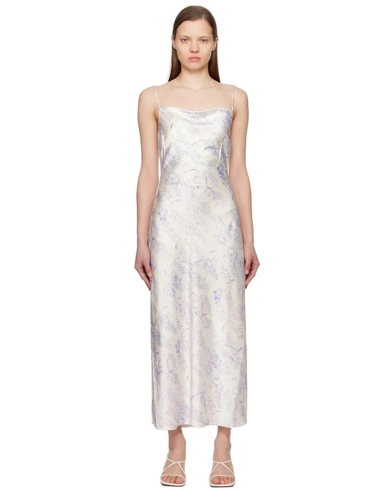 Holzweiler White & Purple Eila Midi Dress 1411